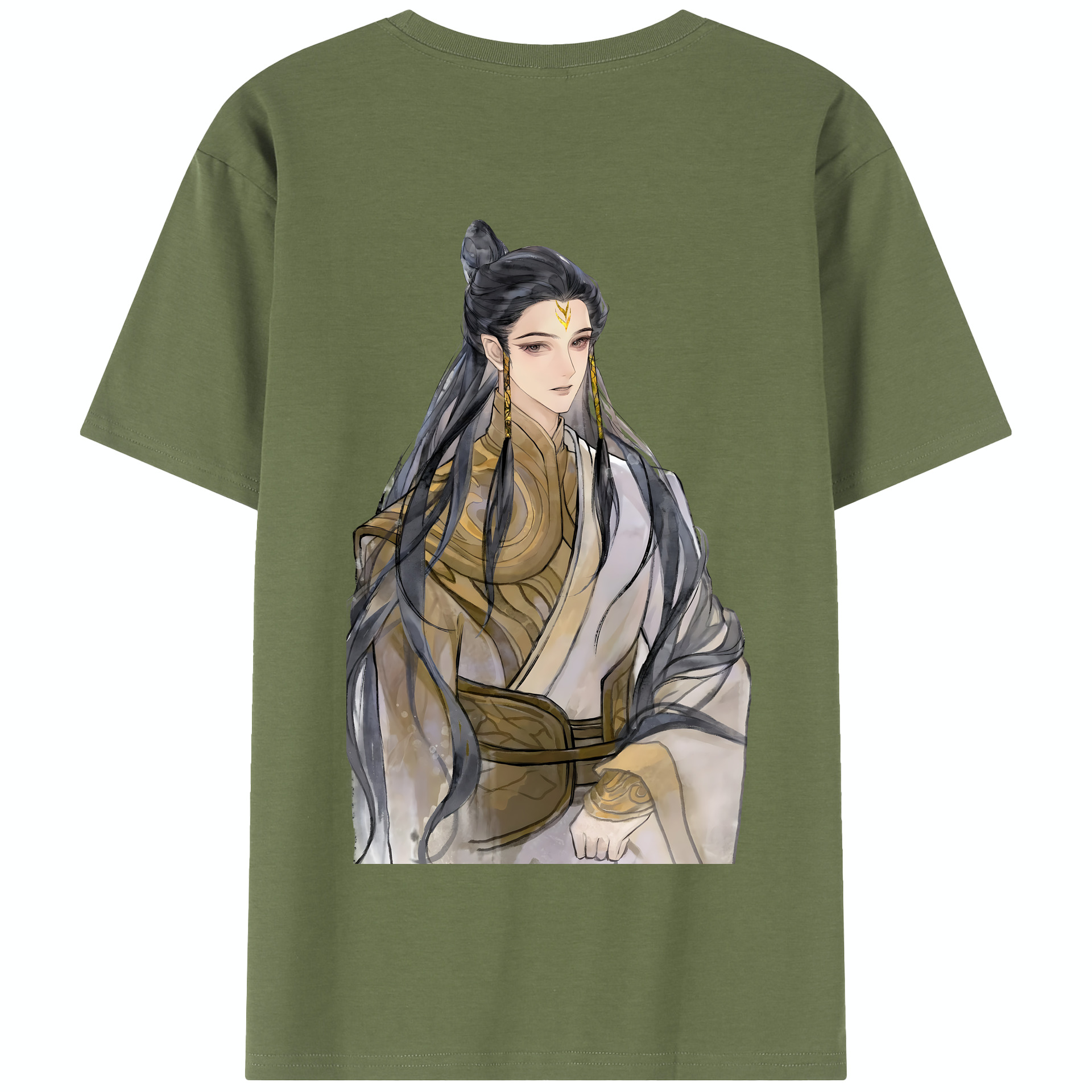 （画像用） Ne Zha 2 ナタ 魔童の大暴れ 綿100％半袖Tシャツ（背面プリント）